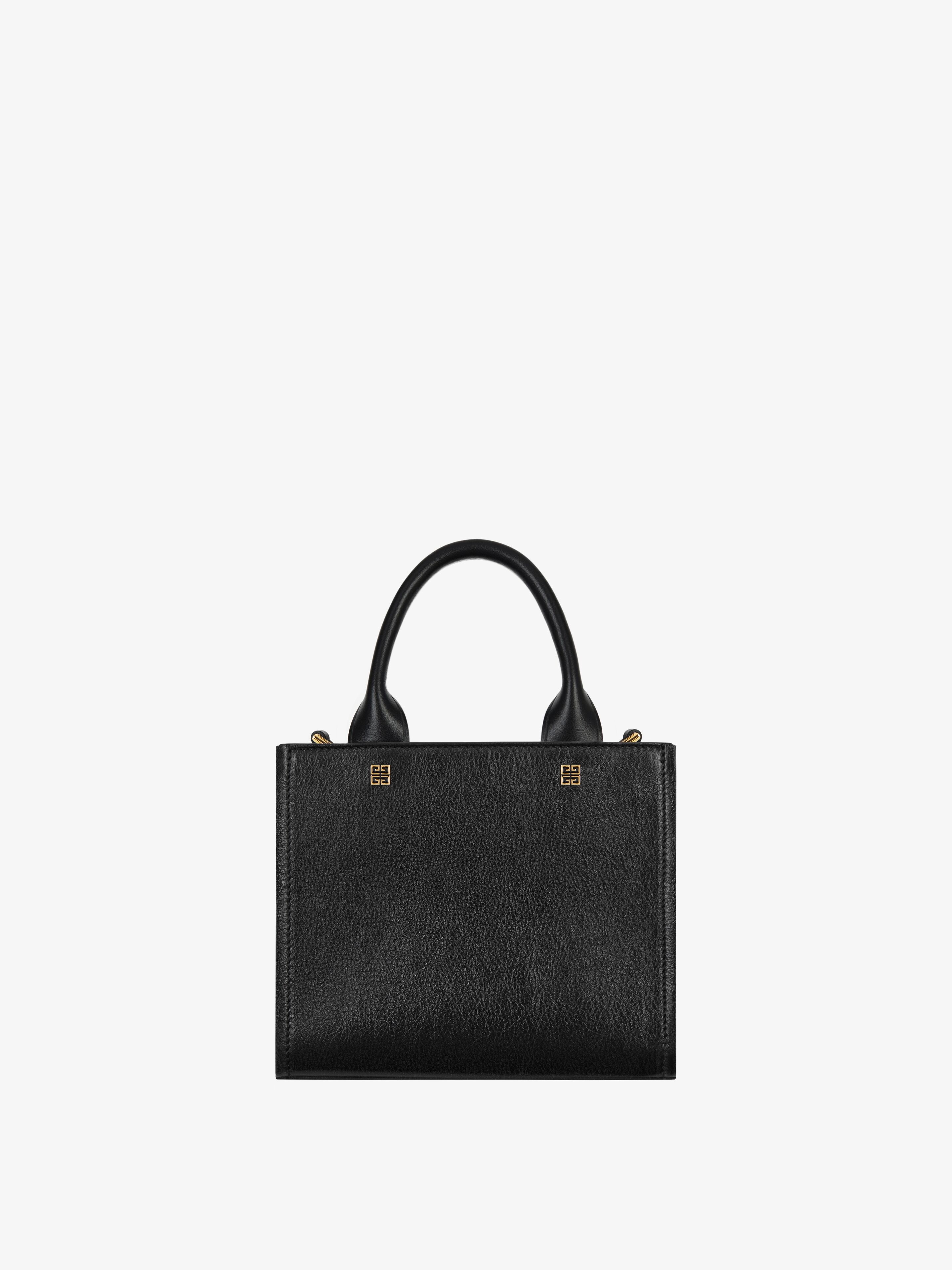 MINI G-TOTE SHOPPING BAG IN LEATHER - 4