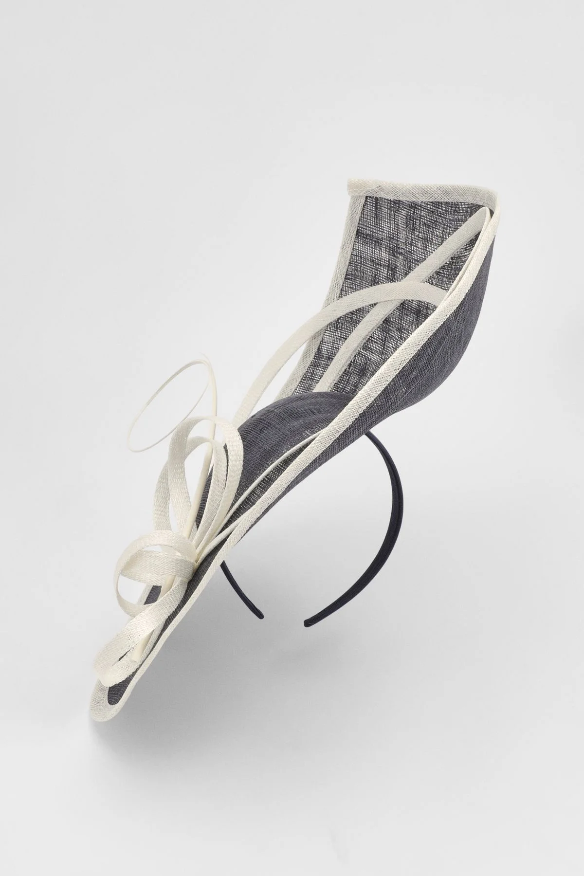 Large Teardrop Quill Detail Fascinator - 1