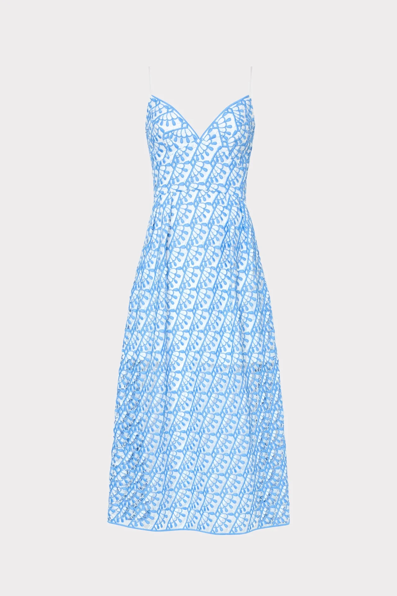 Hazel Embroidered Midi Dress - 1