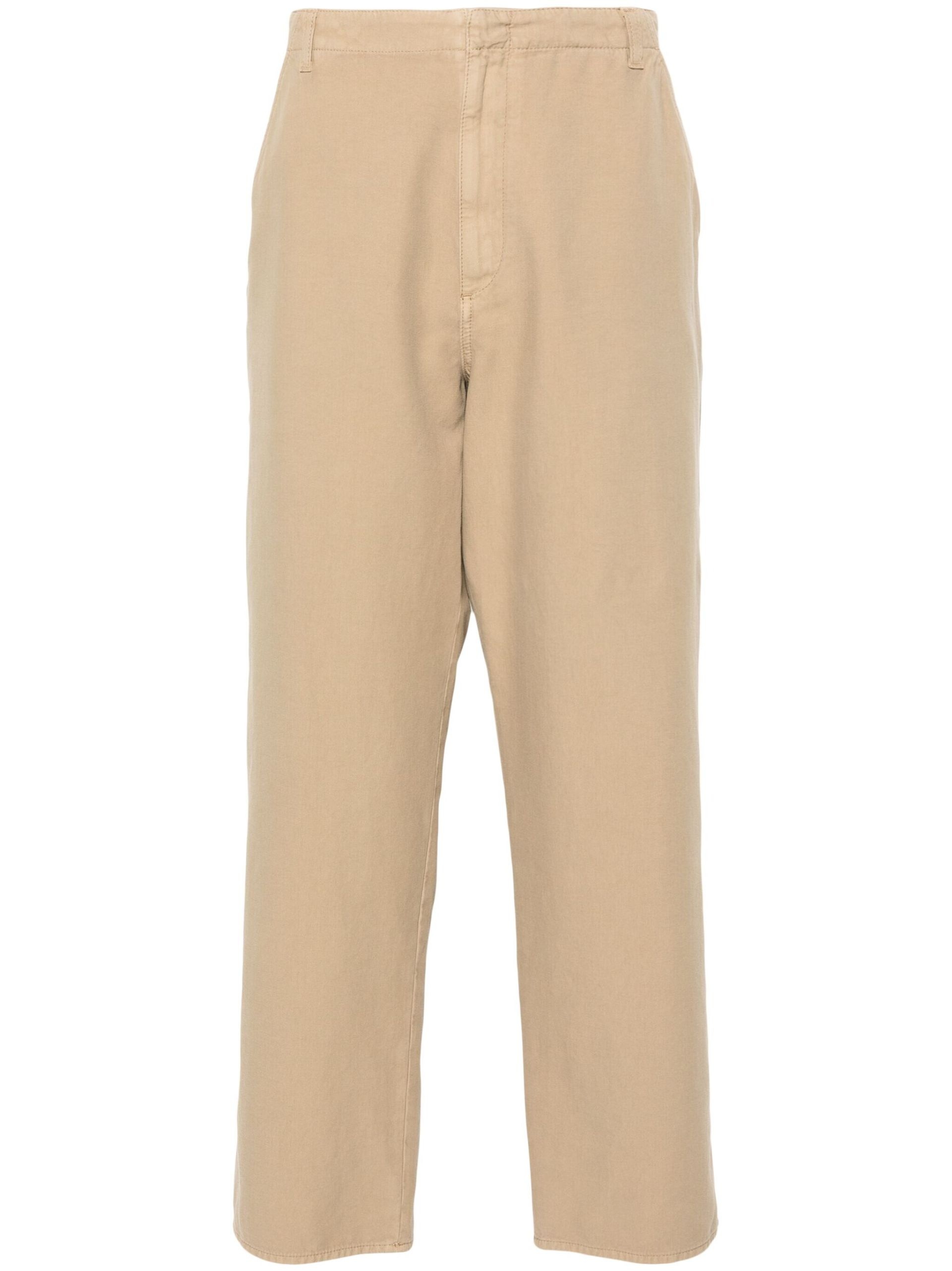 Neutral Marlon Straight-Leg Trousers - 1