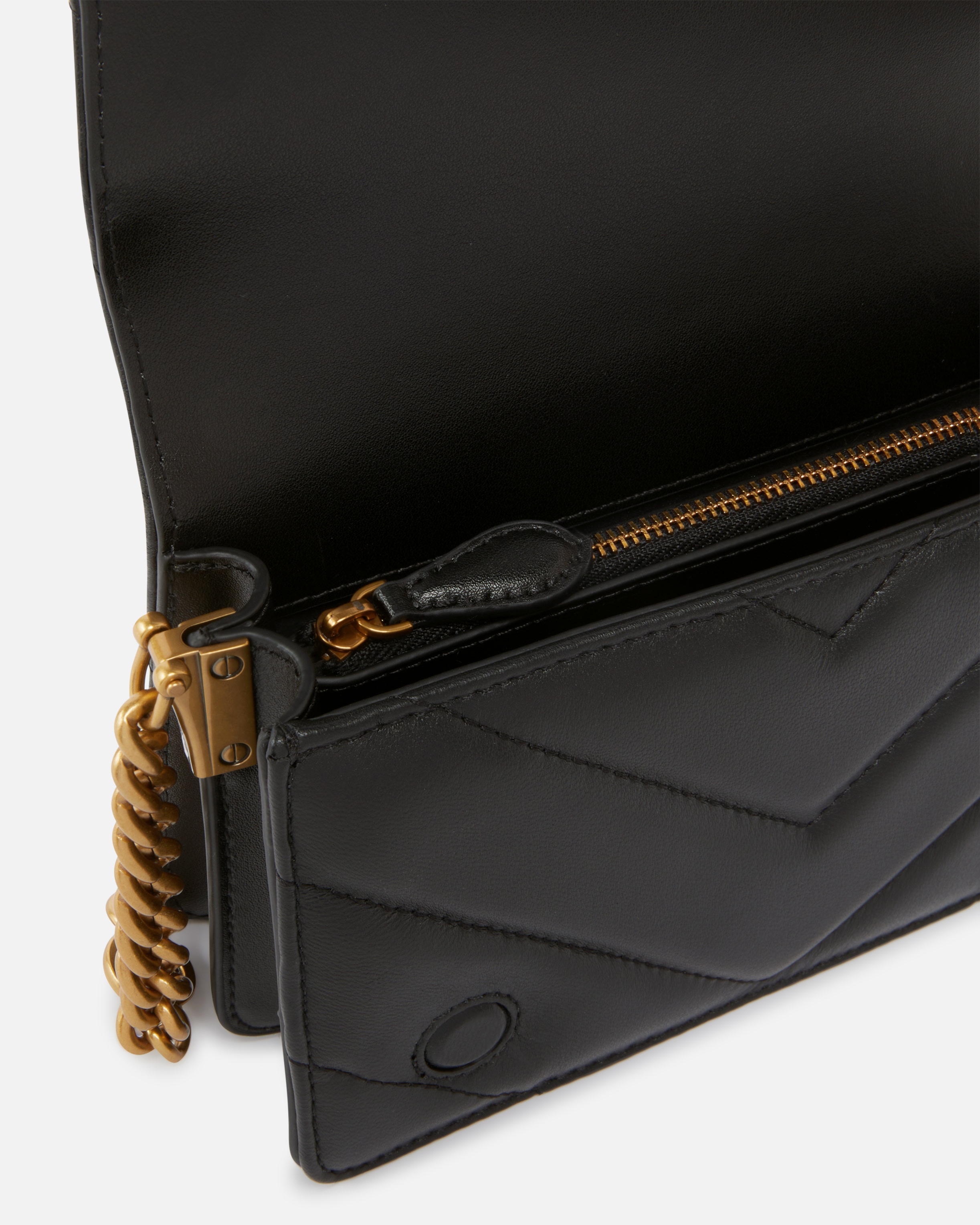 LOVE BAG CLICK SMALL NAPPA CROSSBODY BAG WITH MAXI CHEVRON PATTERN - 4