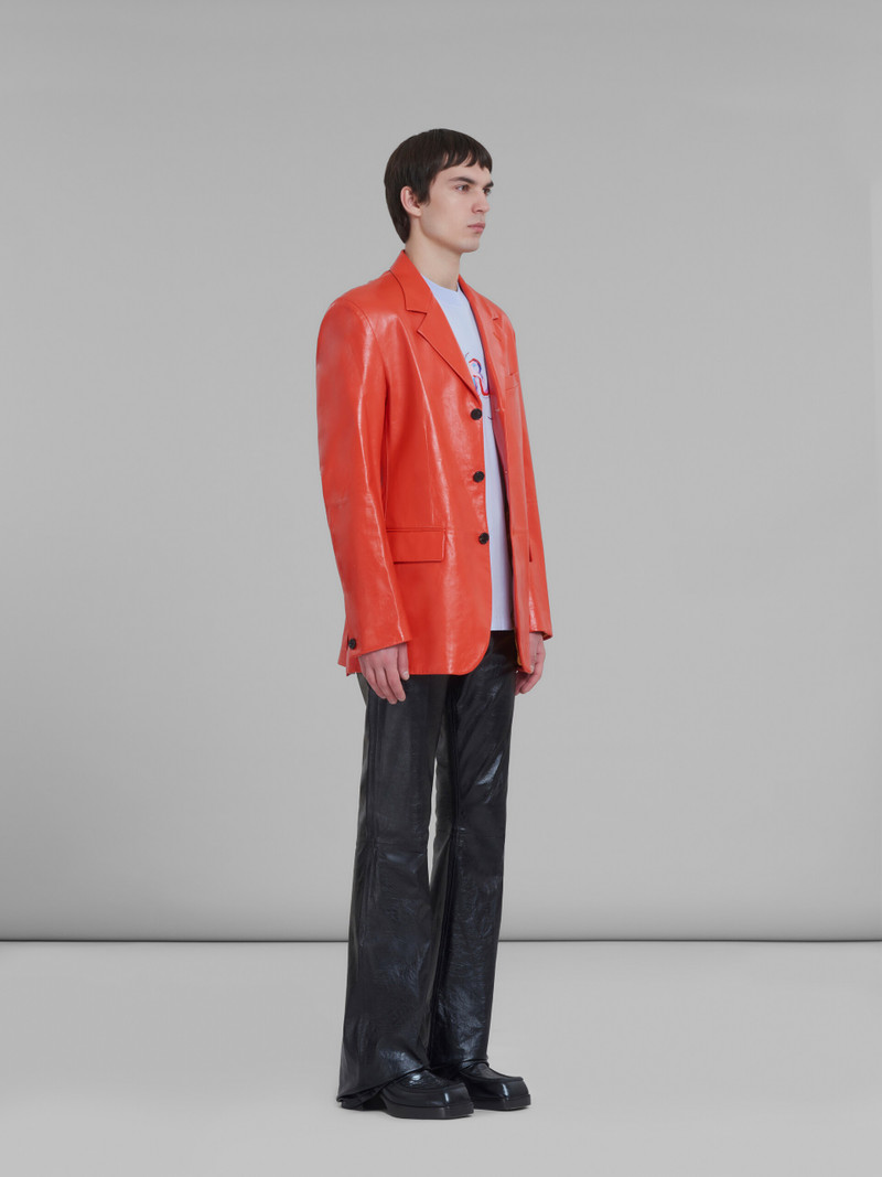 PURPLE COTTON T-SHIRT WITH MARNI WHIRL PRINT 5