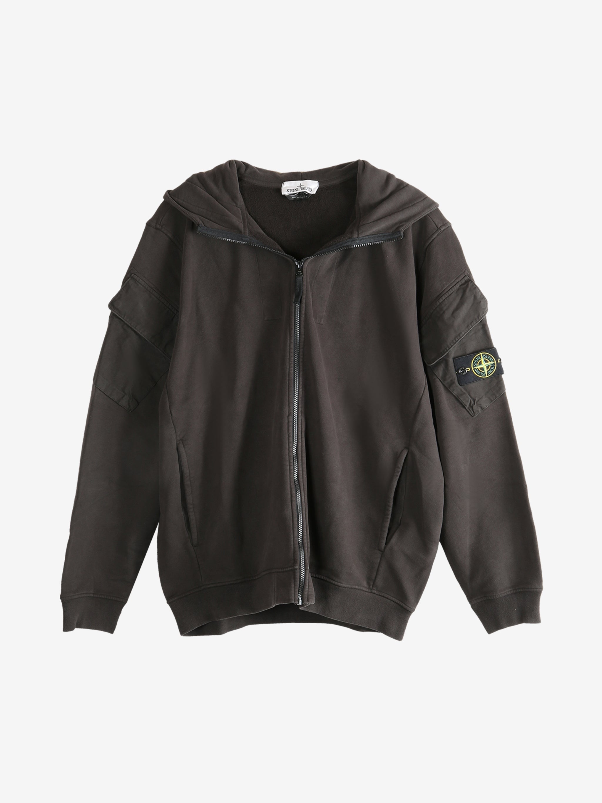 STONE ISLAND - Men Casual Hooded Zip Up Hoodie Sweater - 4