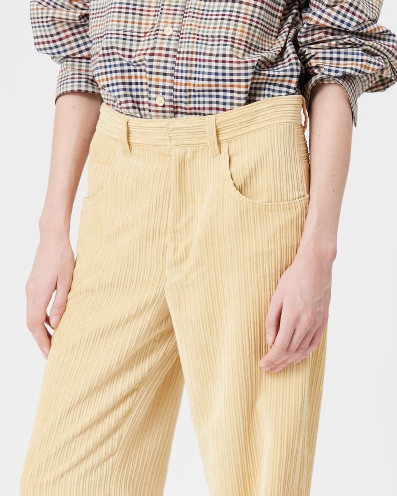 MILORSY CORDUROY VELVET FLARE PANTS - 3