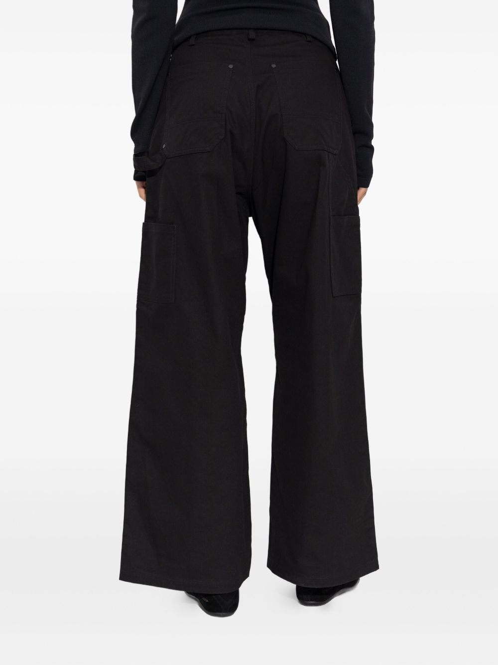 cargo-pocket zip-detail trousers - 4