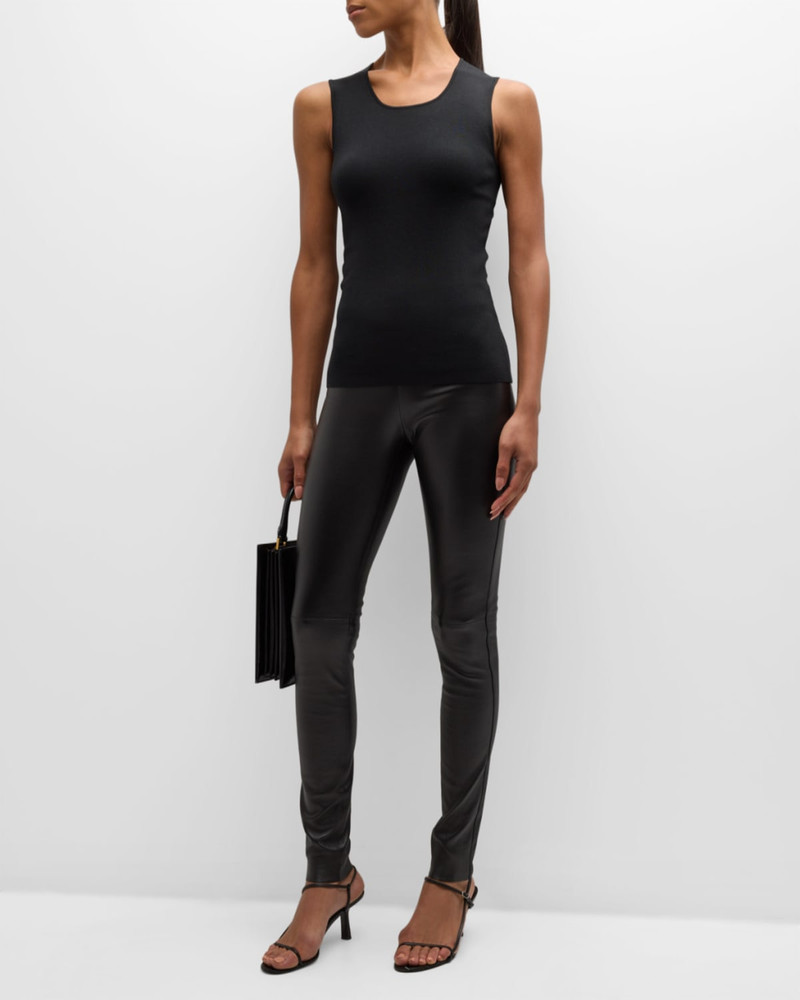 JOSEPH Scoop-Neck Stretch Silk Tank outlook