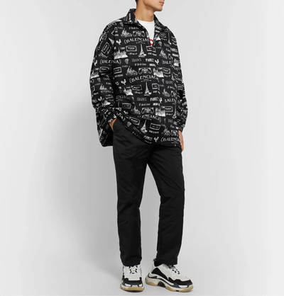 BALENCIAGA Oversized Printed Cotton-Twill Jacket outlook