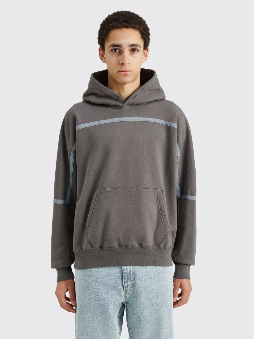 CAV EMPT TAPED CUT HEAVY SWEATSHIRT HOODY CHARCOAL - 1