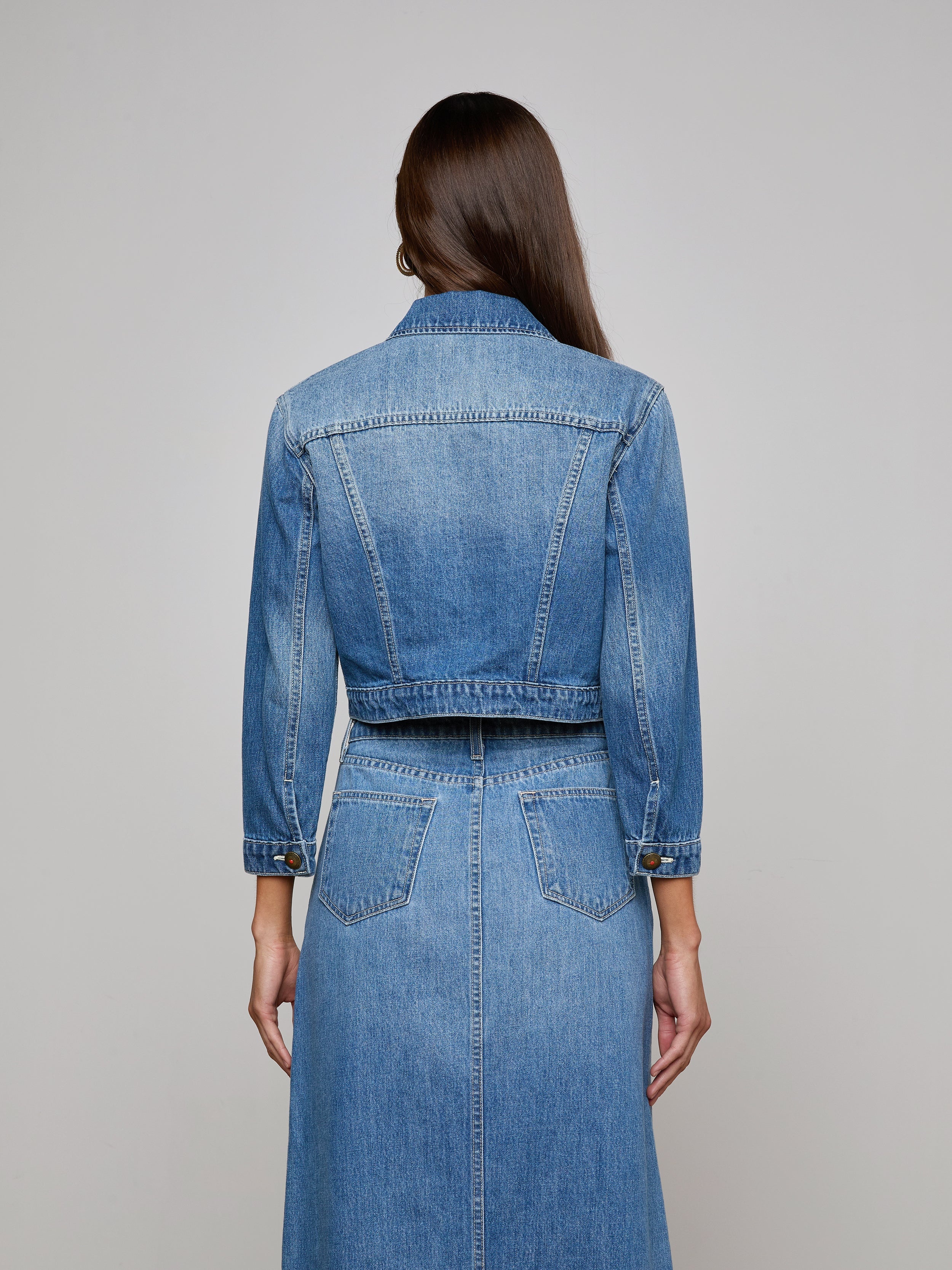 Koda Cropped Denim Jacket - 5
