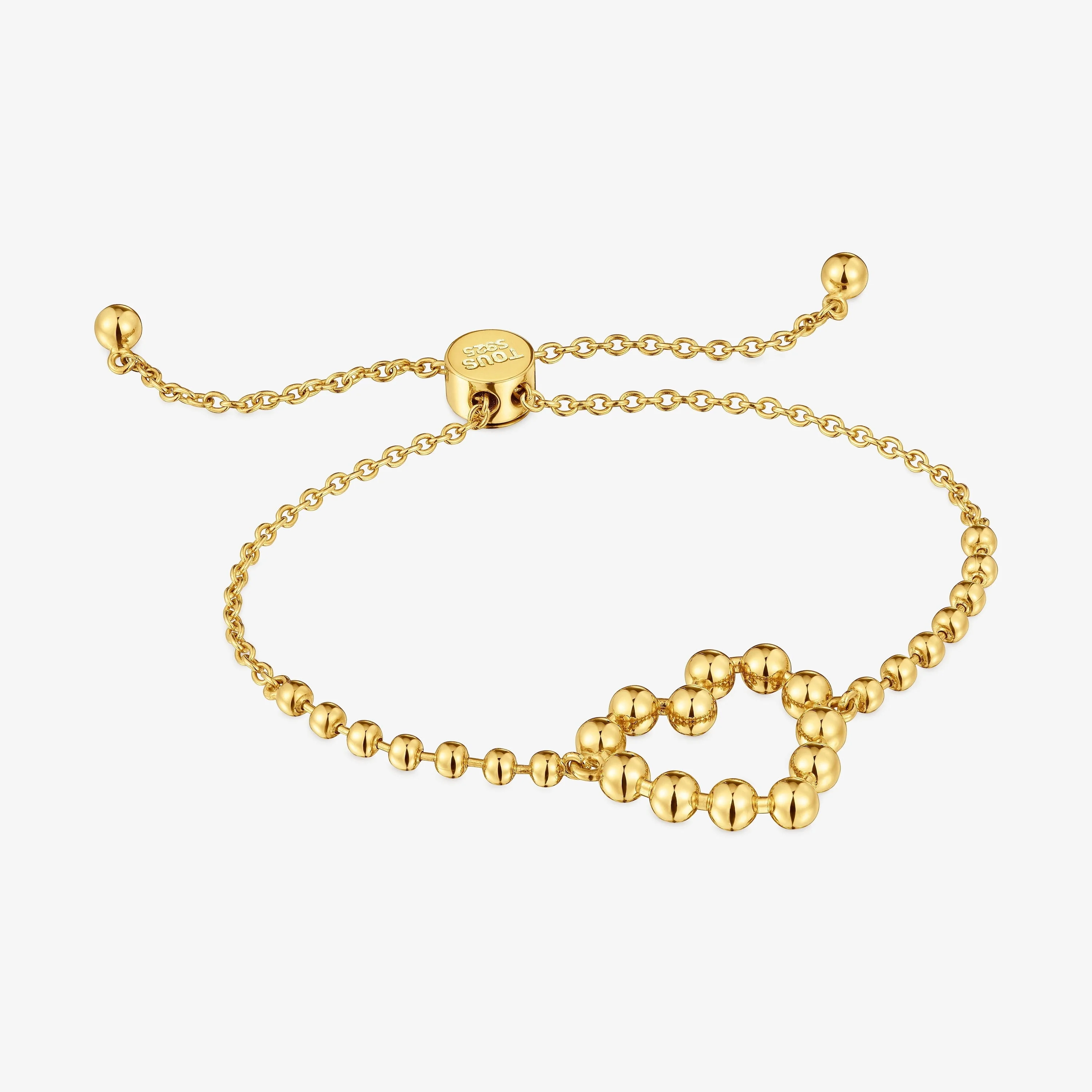 18K gold vermeil heart Chain bracelet Sugar Party - 1