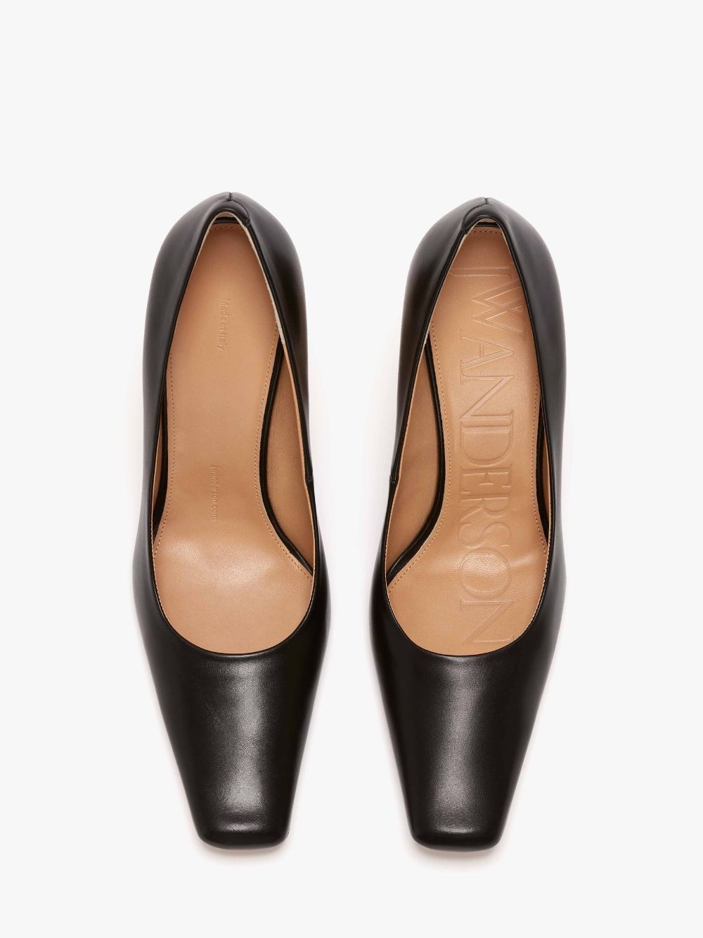 JW BUBBLE HEEL LEATHER PUMPS - 4