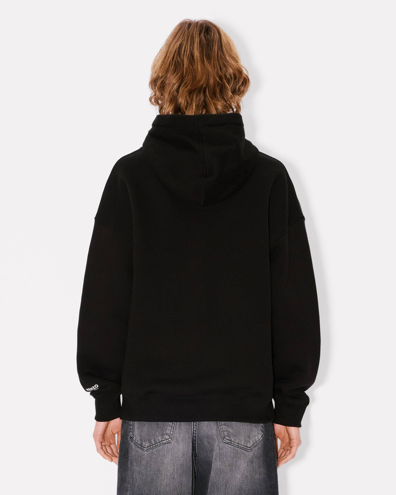 'Boke Flower' pin oversized hoodie in cotton 4