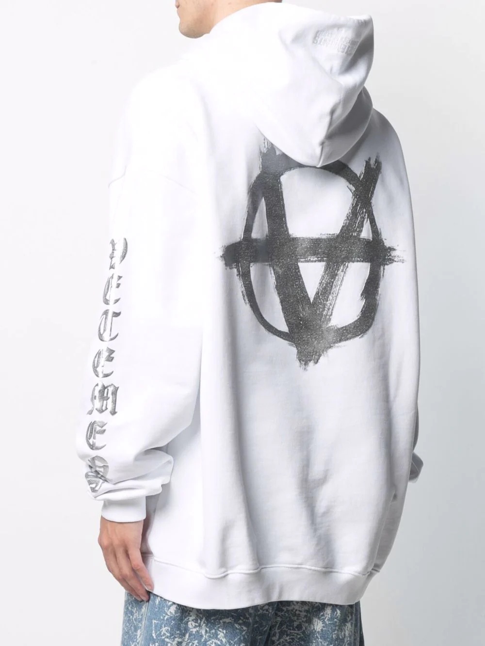 Anarchy Gothic logo-print hoodie - 5