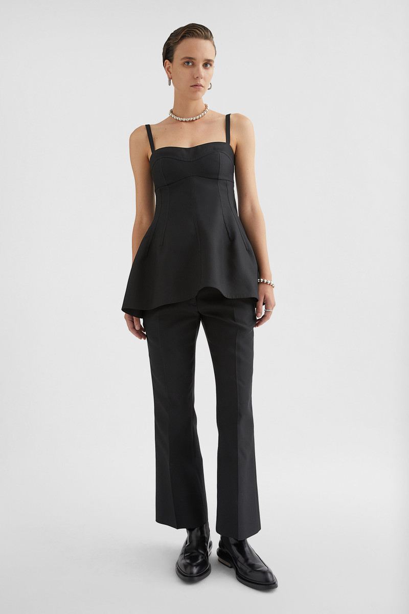 Jil Sander Techno Gabardine Bustier Top outlook