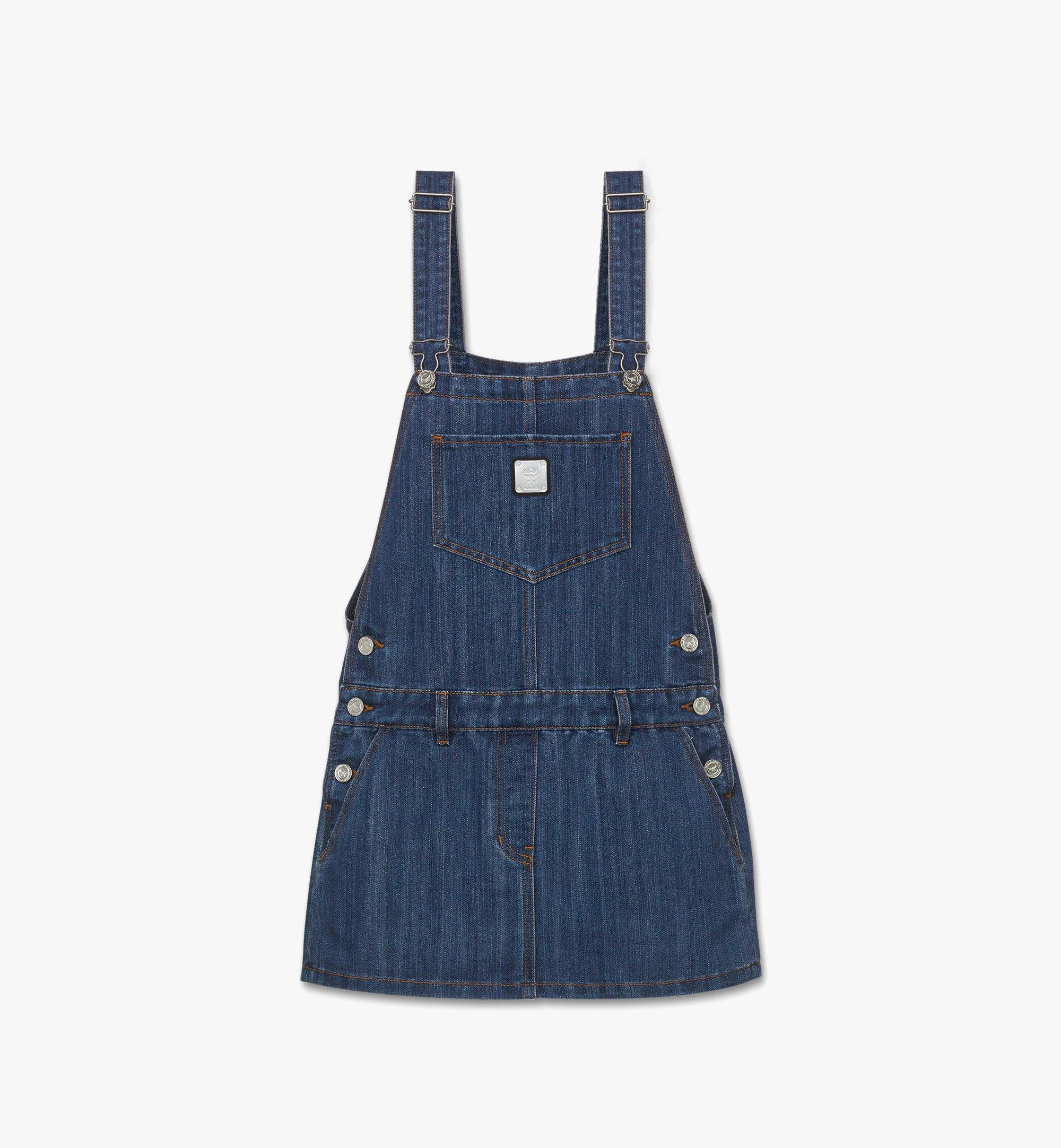 Overall Skirt in Lurex Denim - 1