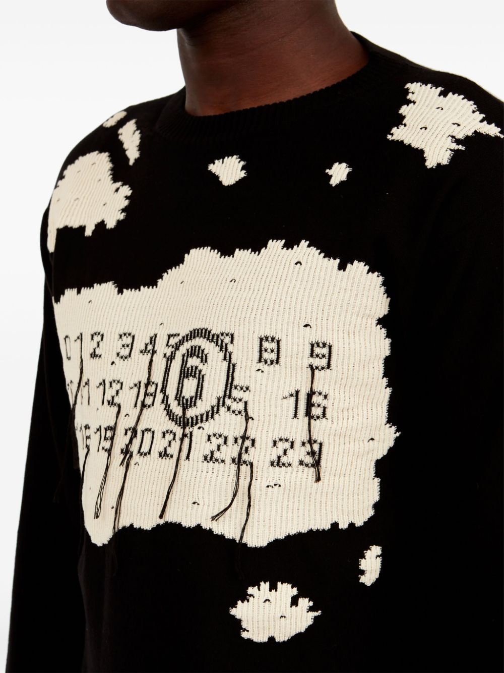 numbers-motif jumper - 7