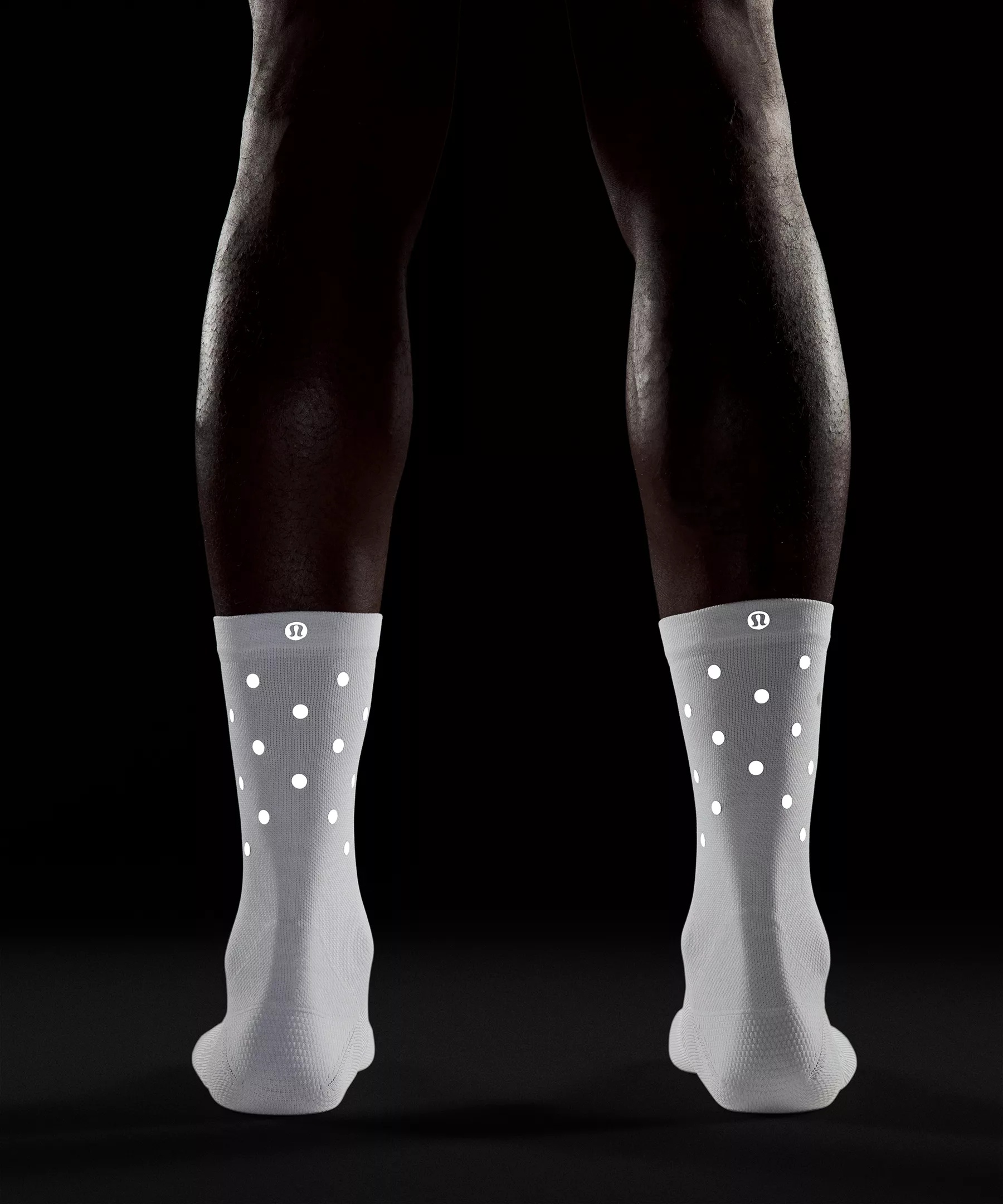 Men's Power Stride Crew Socks *Dot Reflective - 4