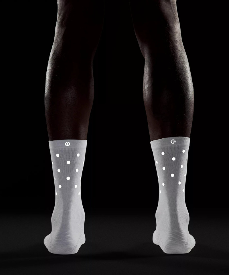 Men's Power Stride Crew Socks *Dot Reflective 4