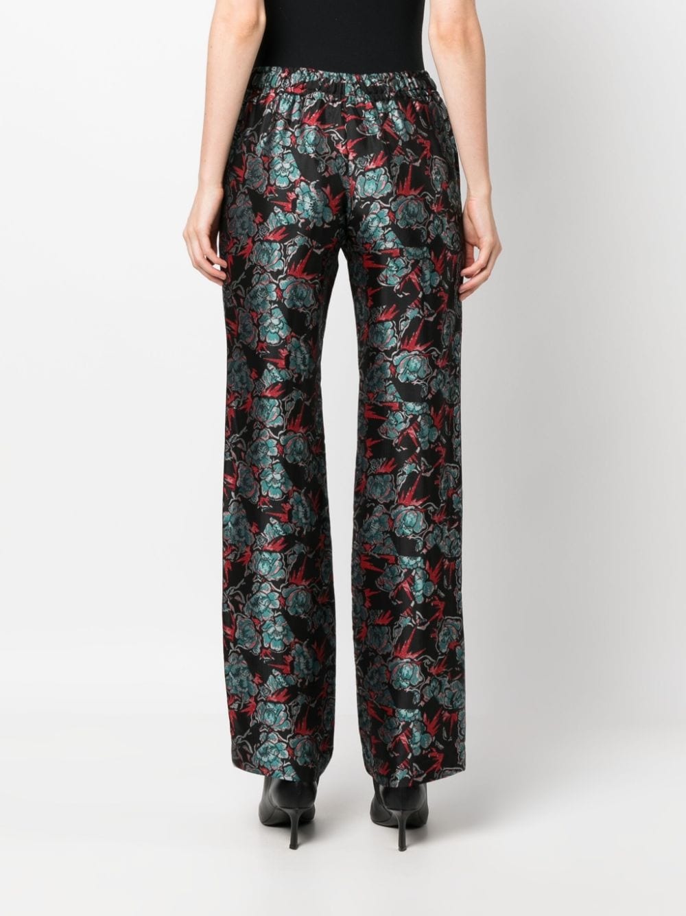 Pomy jacquard-pattern trousers - 4