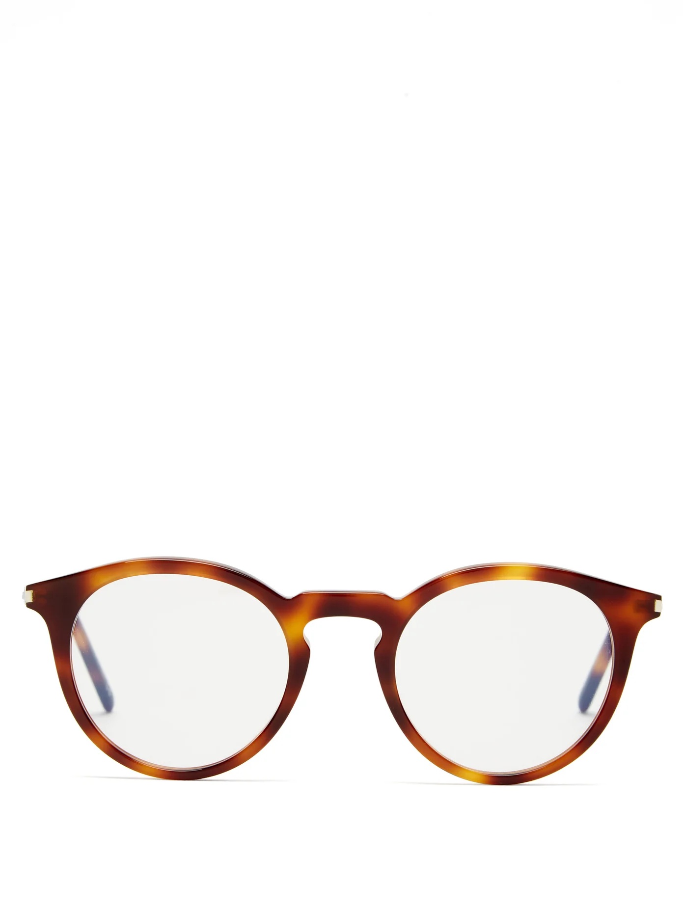 Round tortoiseshell-acetate glasses - 1