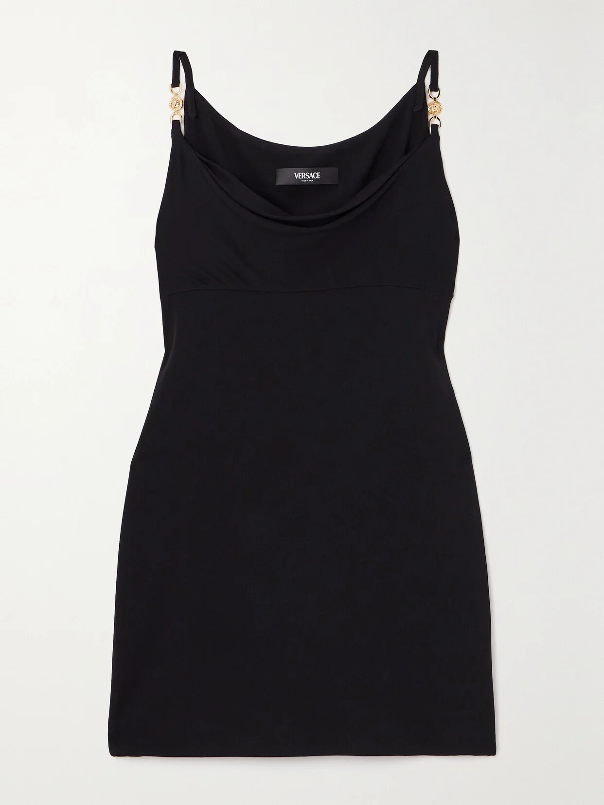 Icons Draped Crystal-embellished Jersey Mini Dress - 1