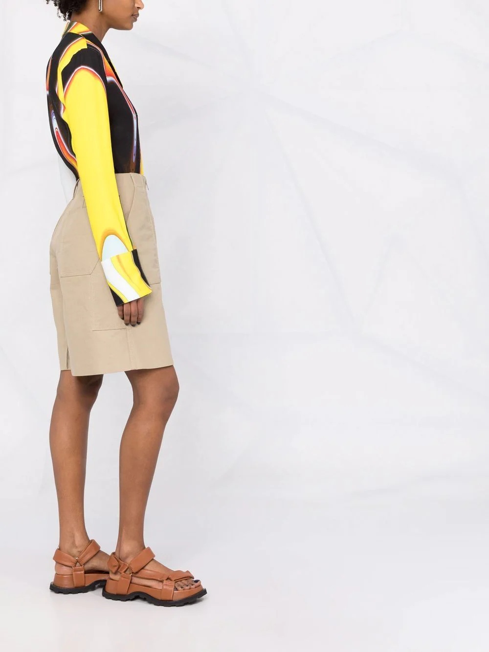 Worker high-waisted skirt - 6