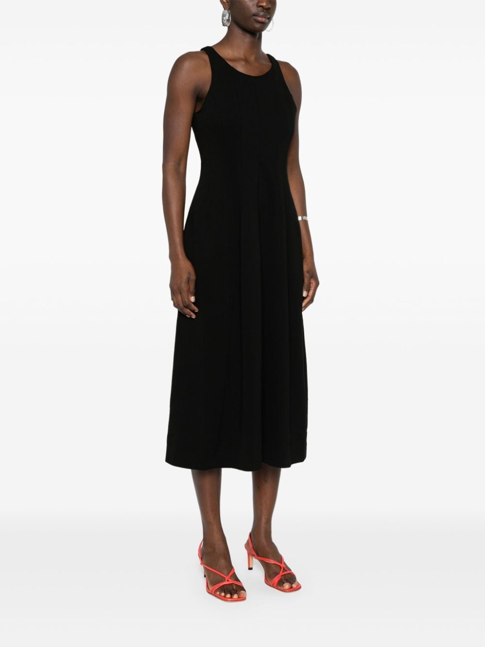 AURALEE Hard Twist seam-deatil dress | REVERSIBLE