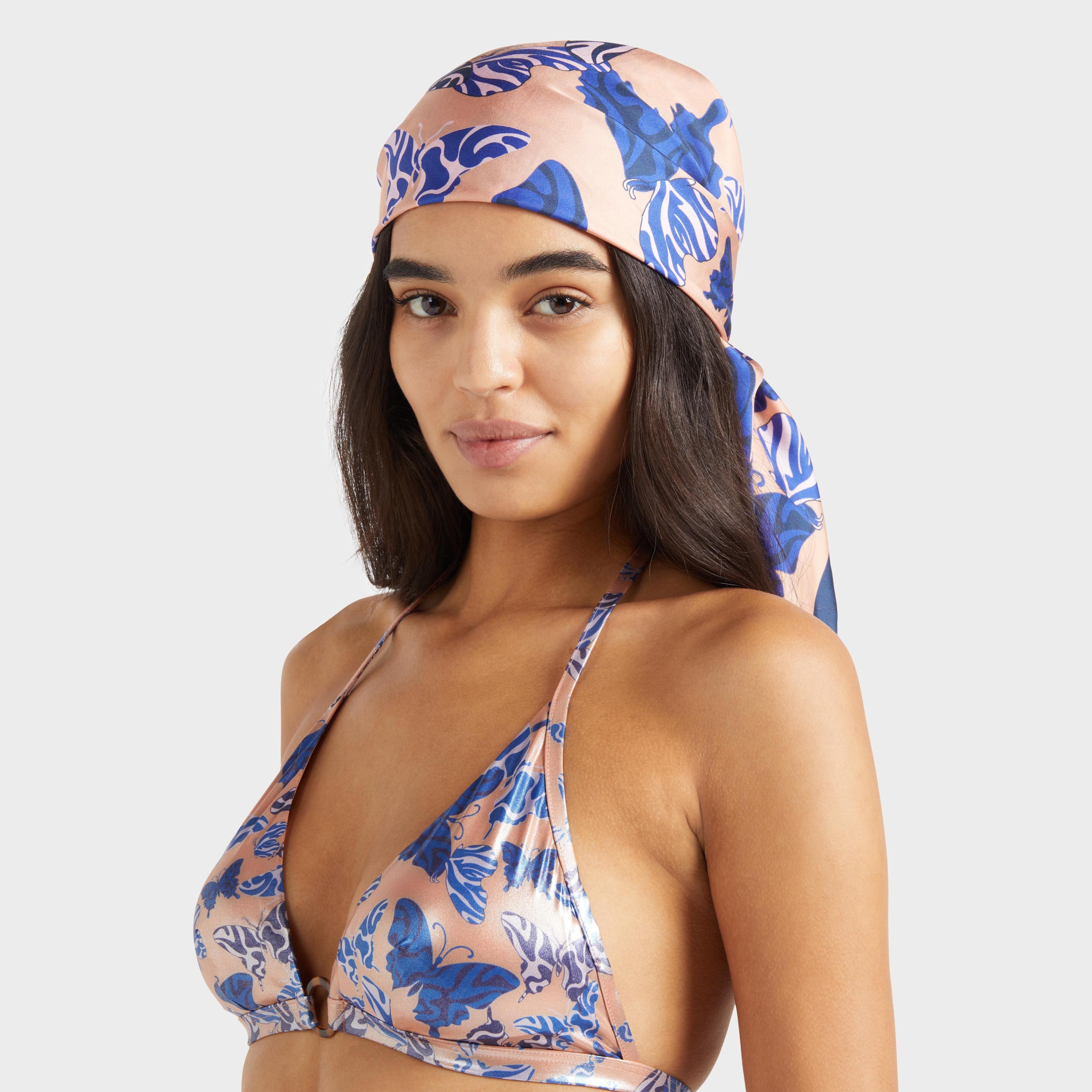 Women Halter Bikini Top Disco Butterflly - 6