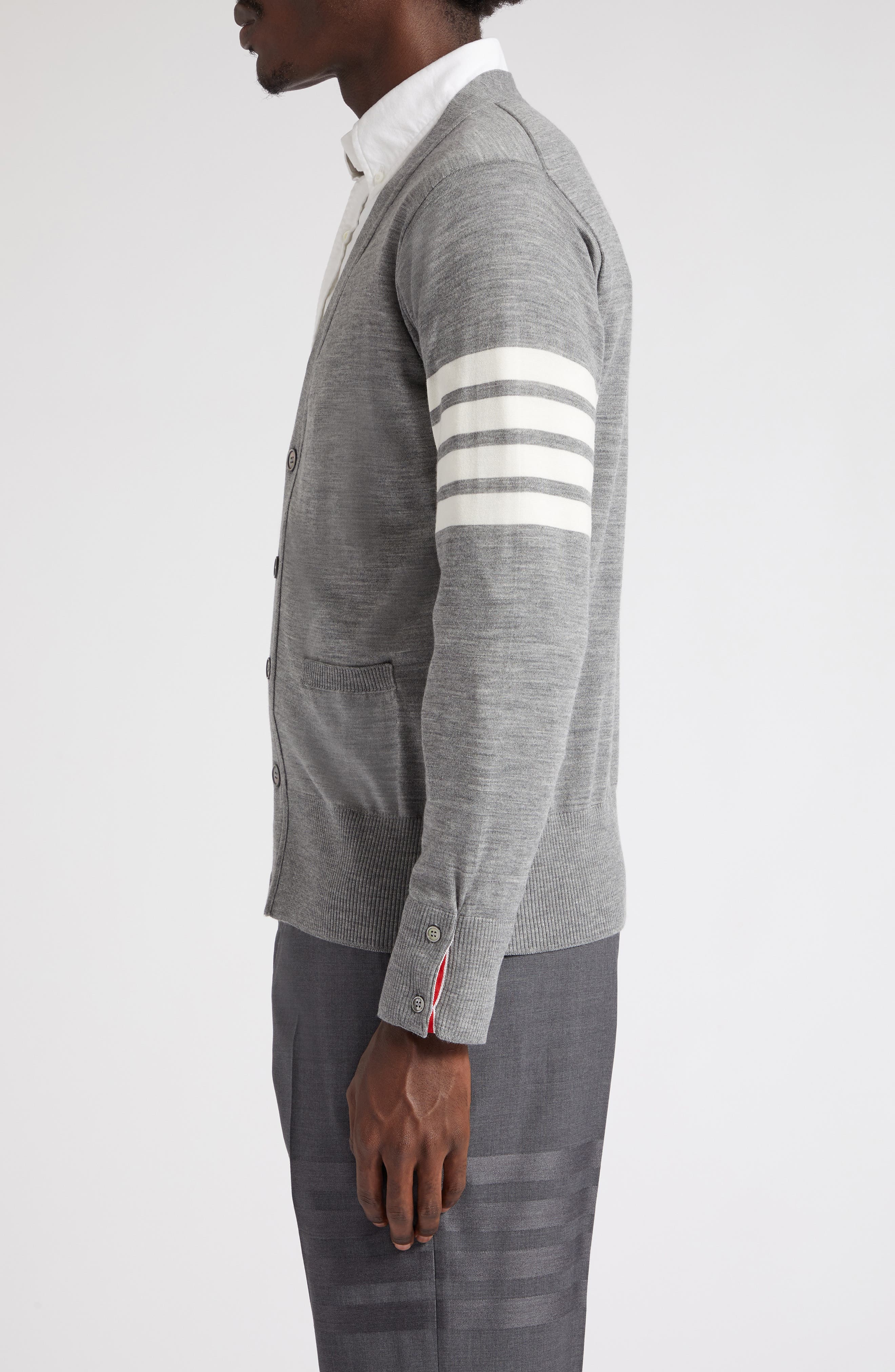 4-Bar Merino Wool Cardigan - 3