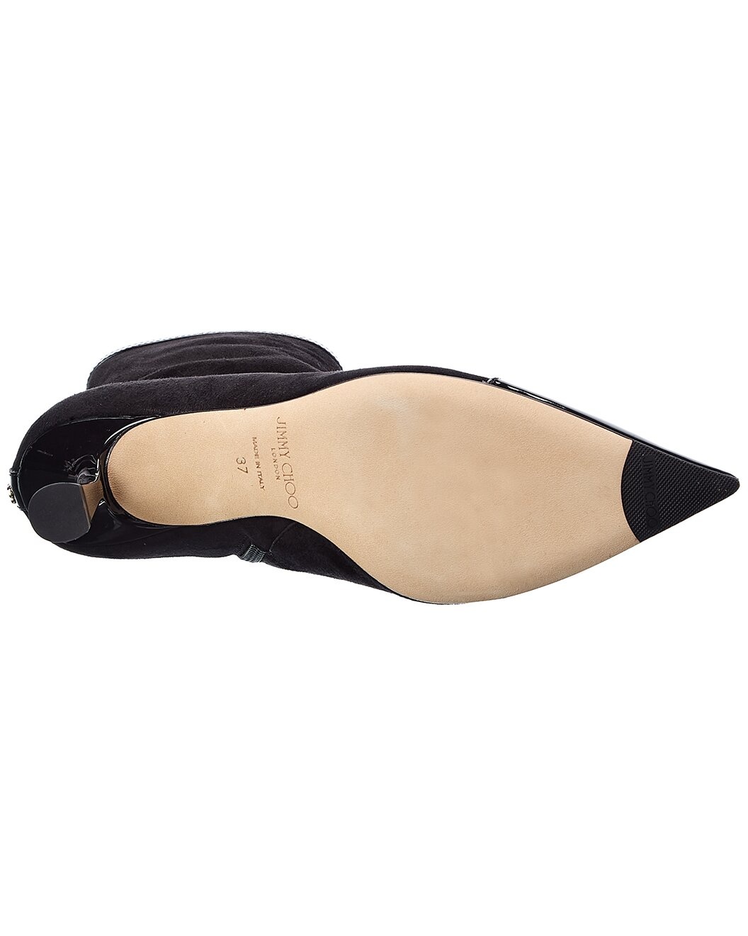 Jimmy Choo Kix/Z 65 Suede & Patent Bootie - 4