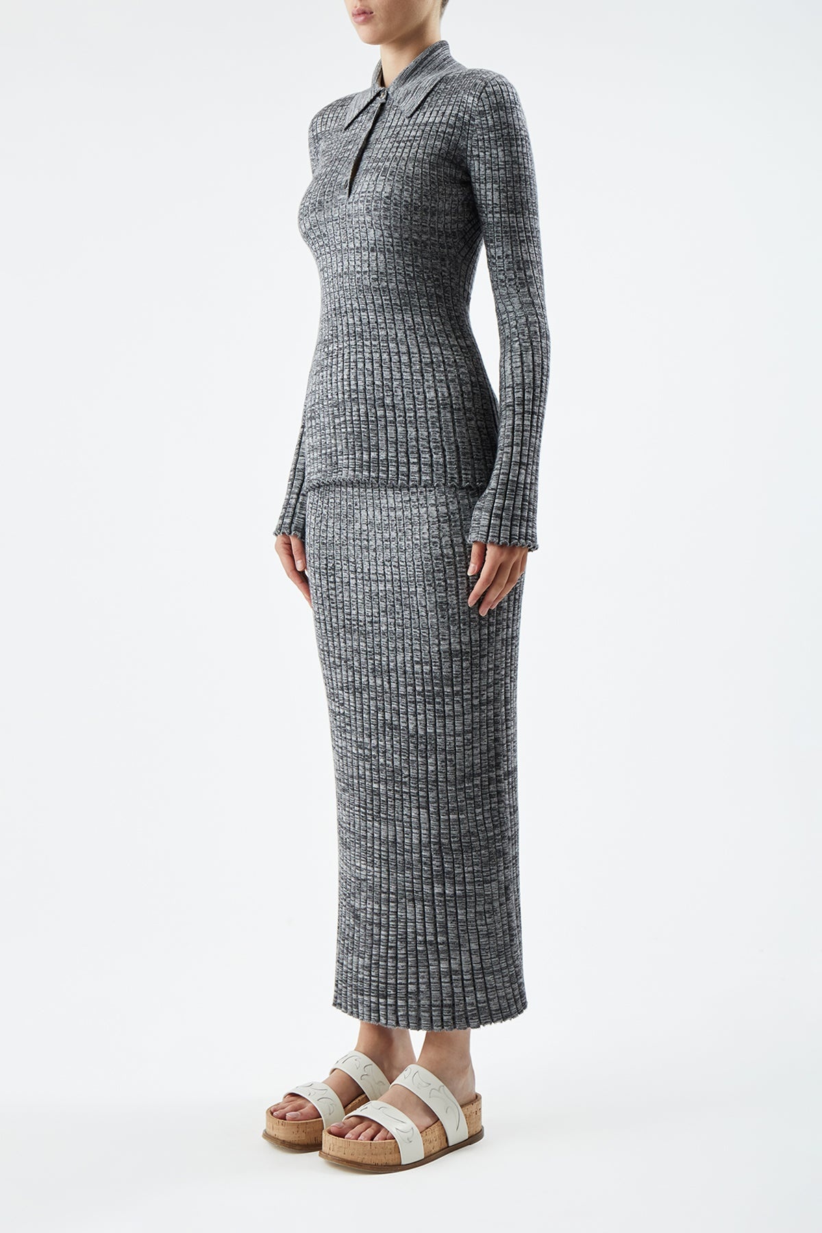 Conti Skirt in Aran Cashmere - 3