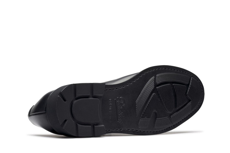 Dickens Black Silk - Rubber Sole 5