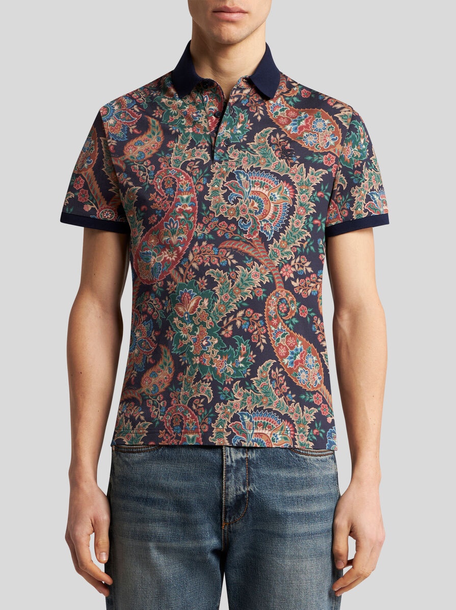 FLORAL PAISLEY POLO SHIRT - 2