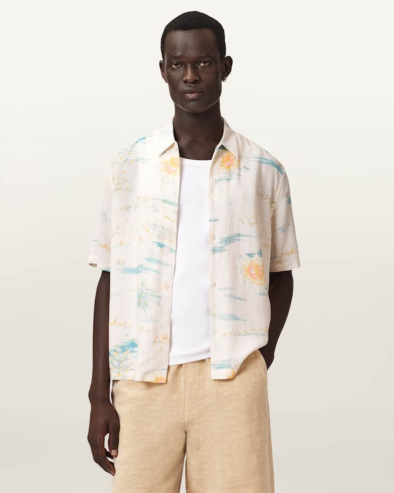 ALLSAINTS BREEZER BOXY SHORT SLEEVE PRINTED SHIRT outlook