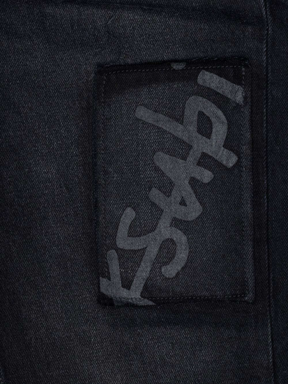 whiskered-effect straight-leg jeans - 3