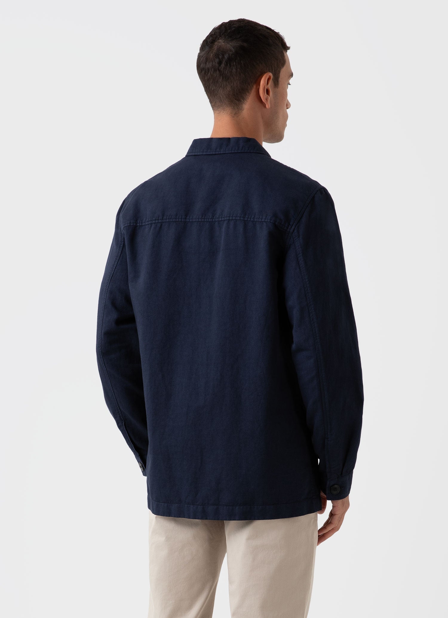 Cotton Linen Twin Pocket Jacket - 4