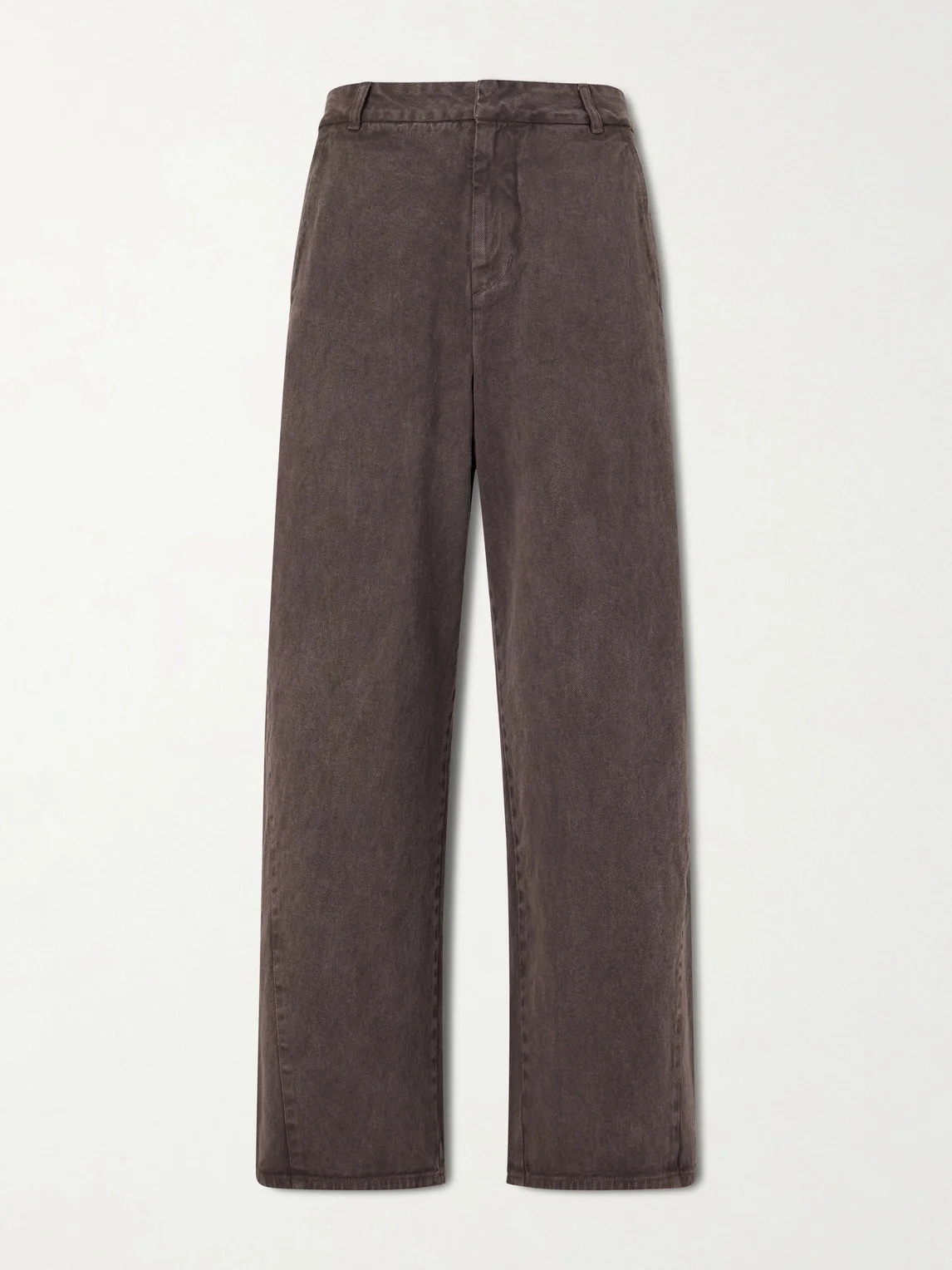 Garment Dyed Wide-Leg Jeans - 1