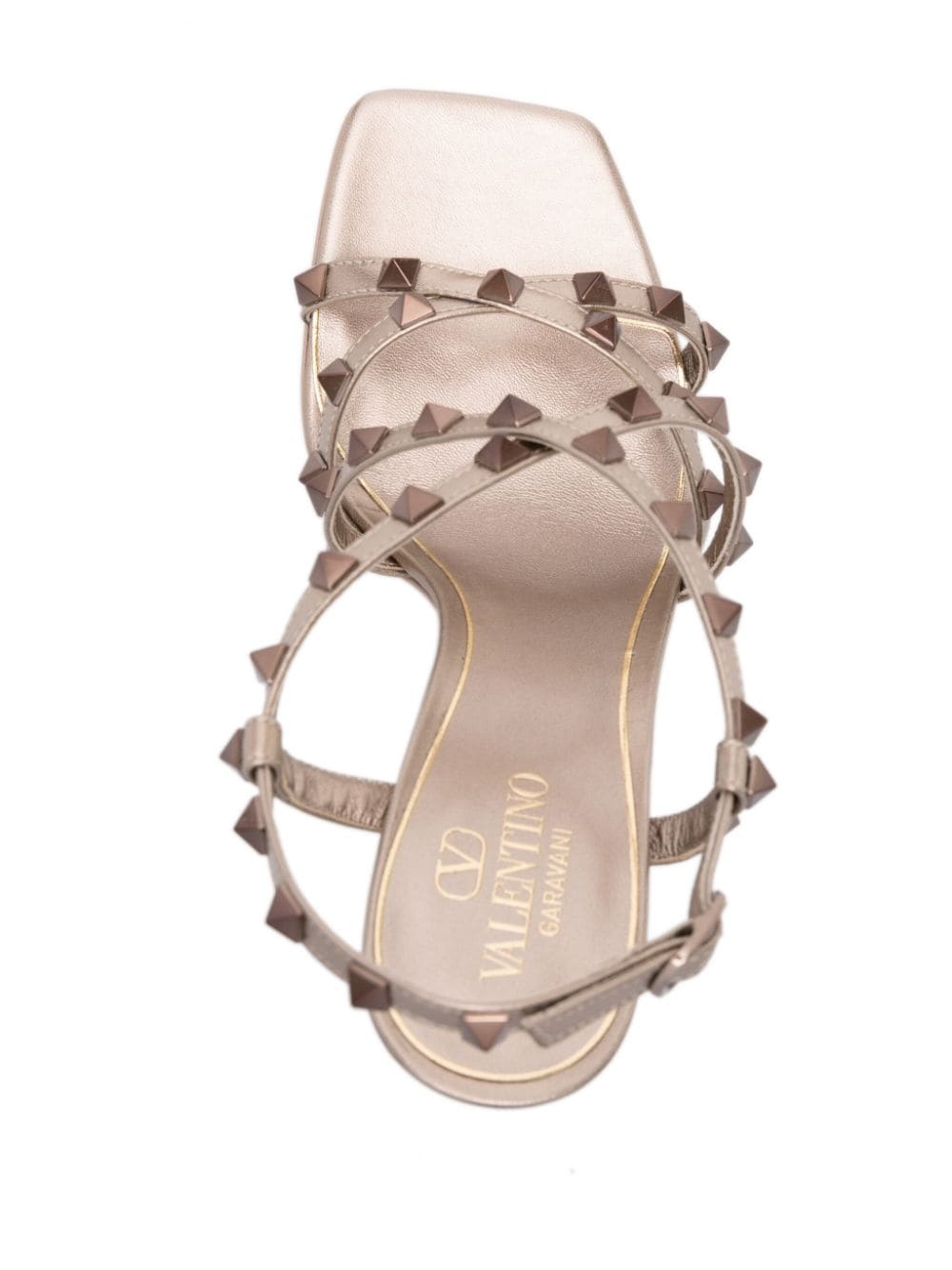 Rockstud 100mm leather sandals - 4