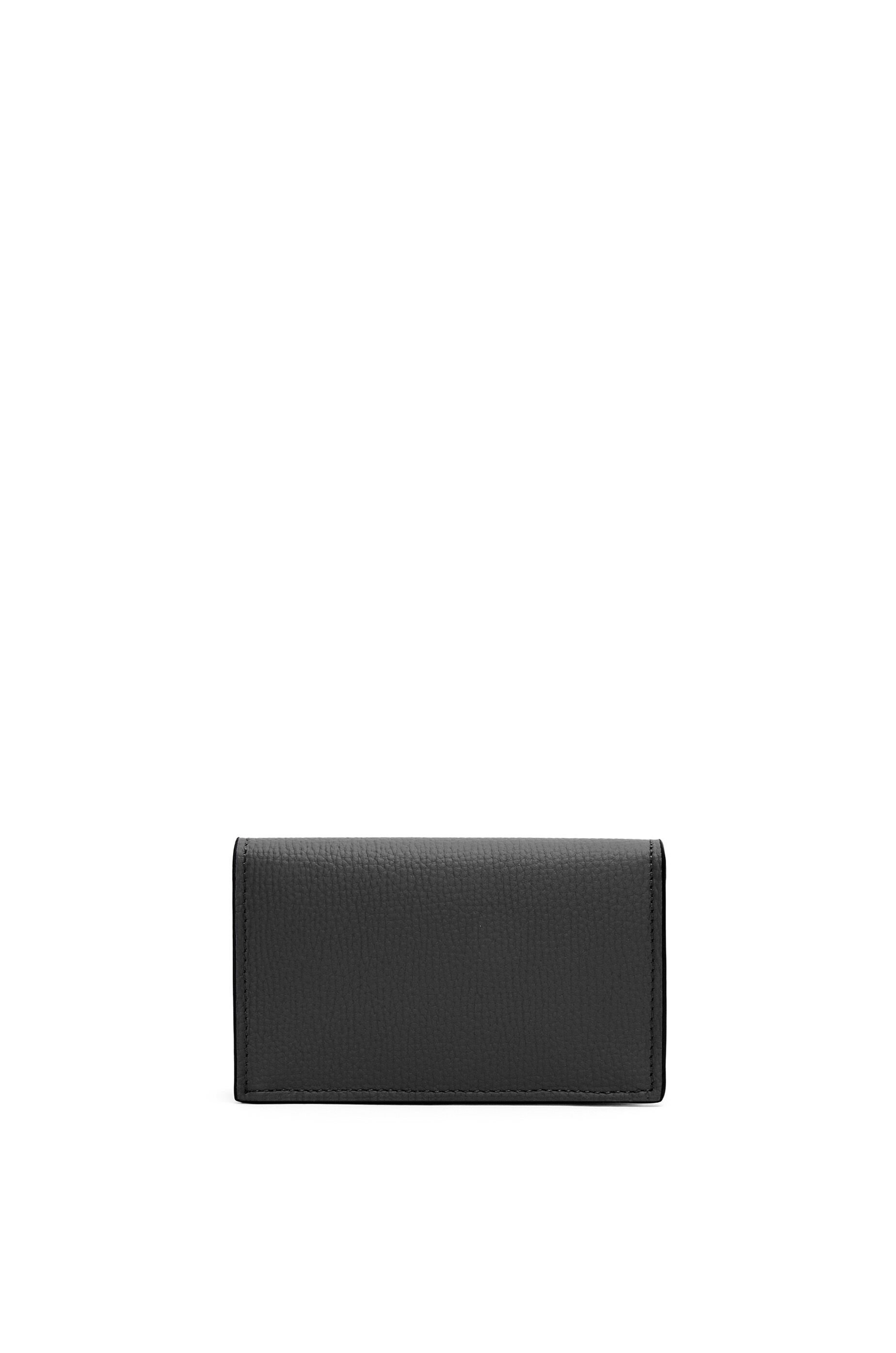 Anagram business cardholder in pebble grain calfskin - 4