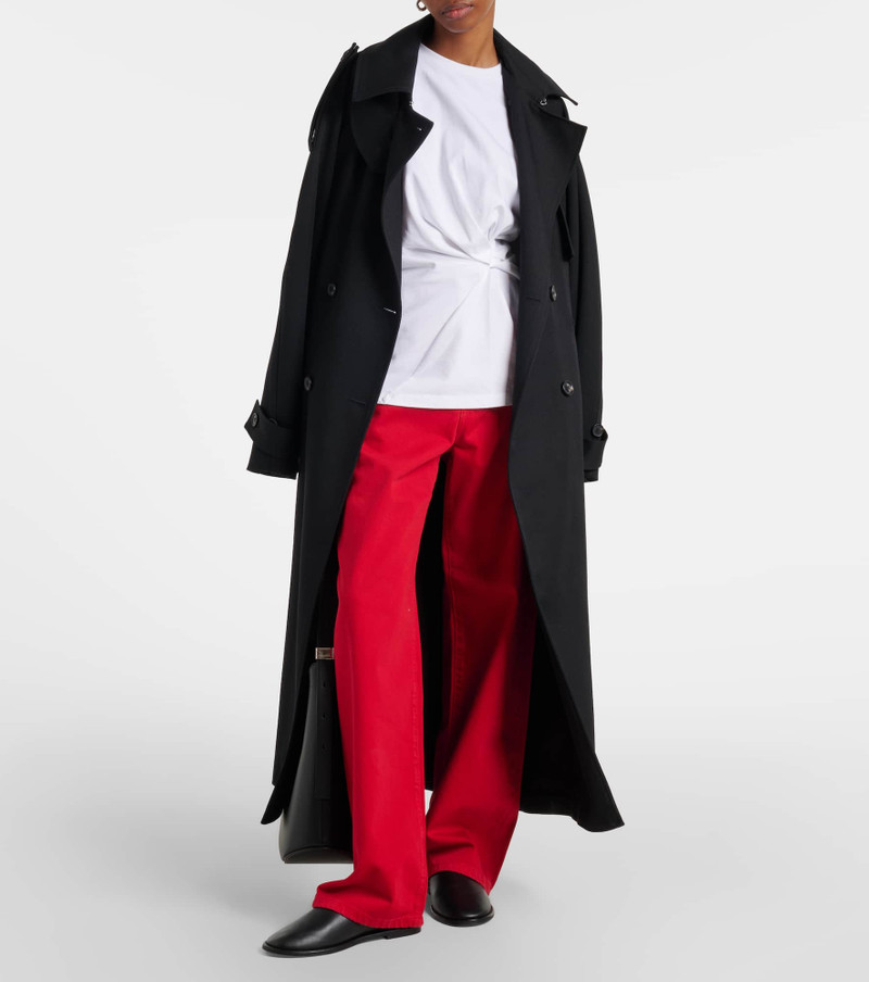 RÓHE Gathered cotton T-shirt outlook