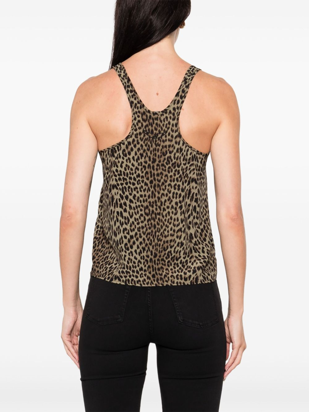 leopard-print top - 4