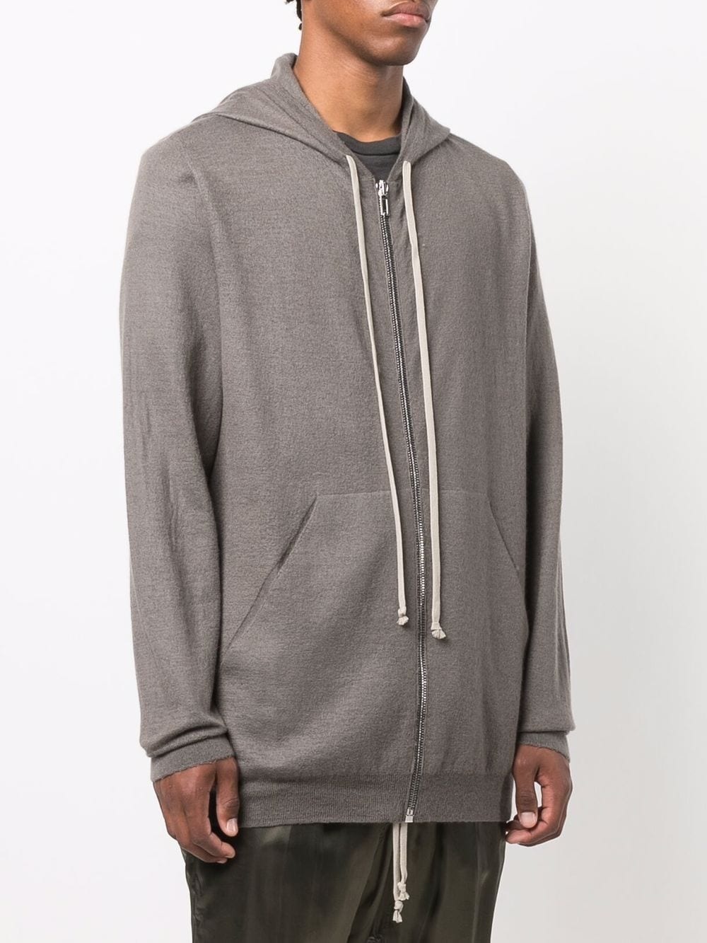 cashmere zipped hoodie - 3