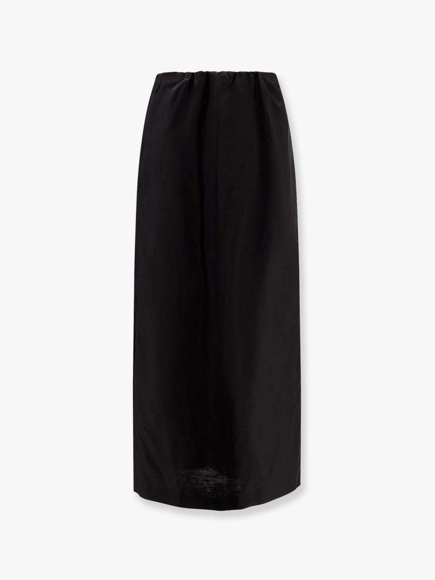 The Row Saul Cotton and Silk Long Skirt Black - 1