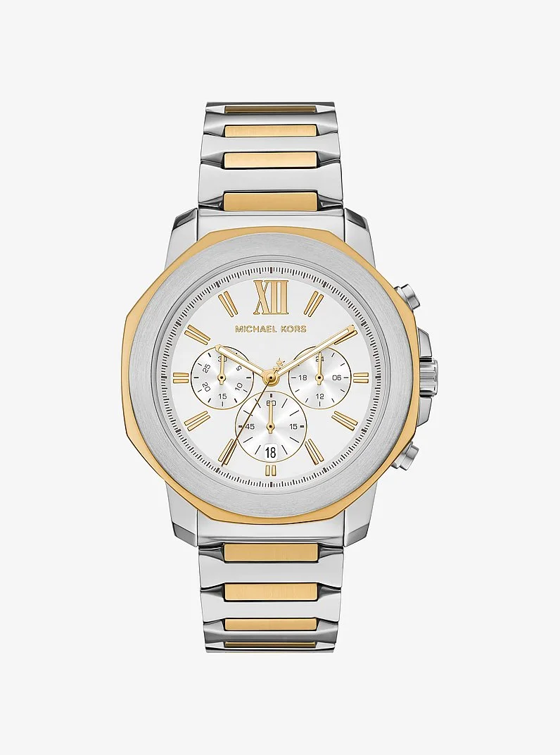 Oversized Prescott Two-Tone Watch - 1