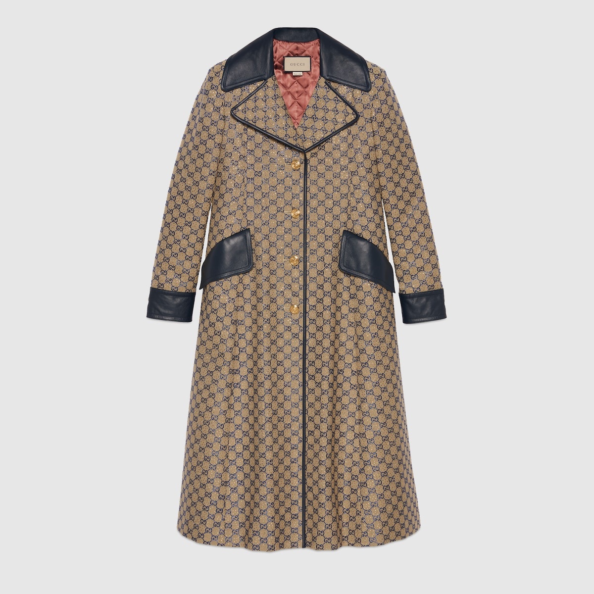 GG canvas coat with crystals - 1