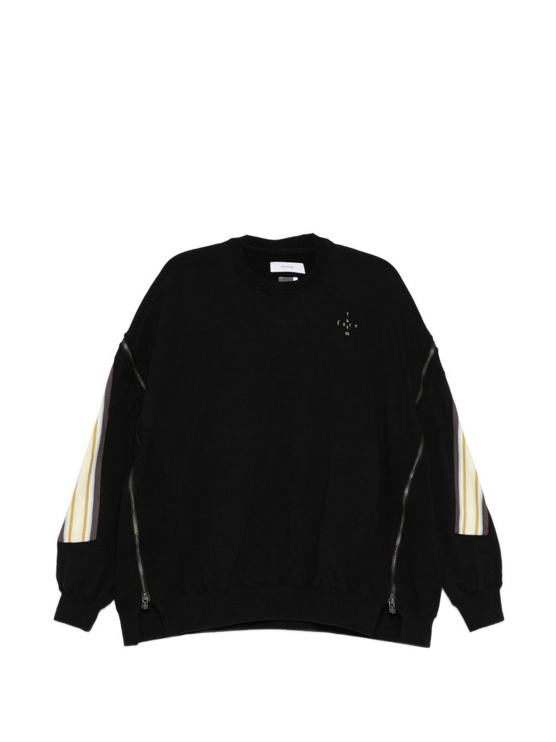 zipped layered sweatshirt 1