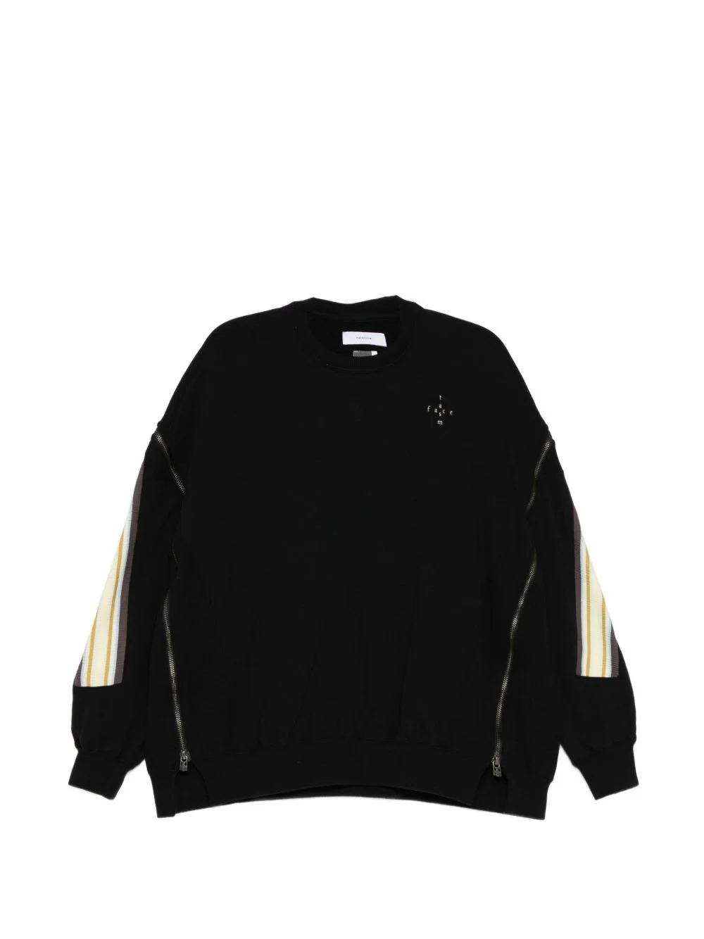 zipped layered sweatshirt - 1