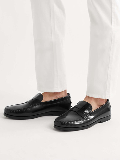 Tod's Polished-Leather Penny Loafers outlook