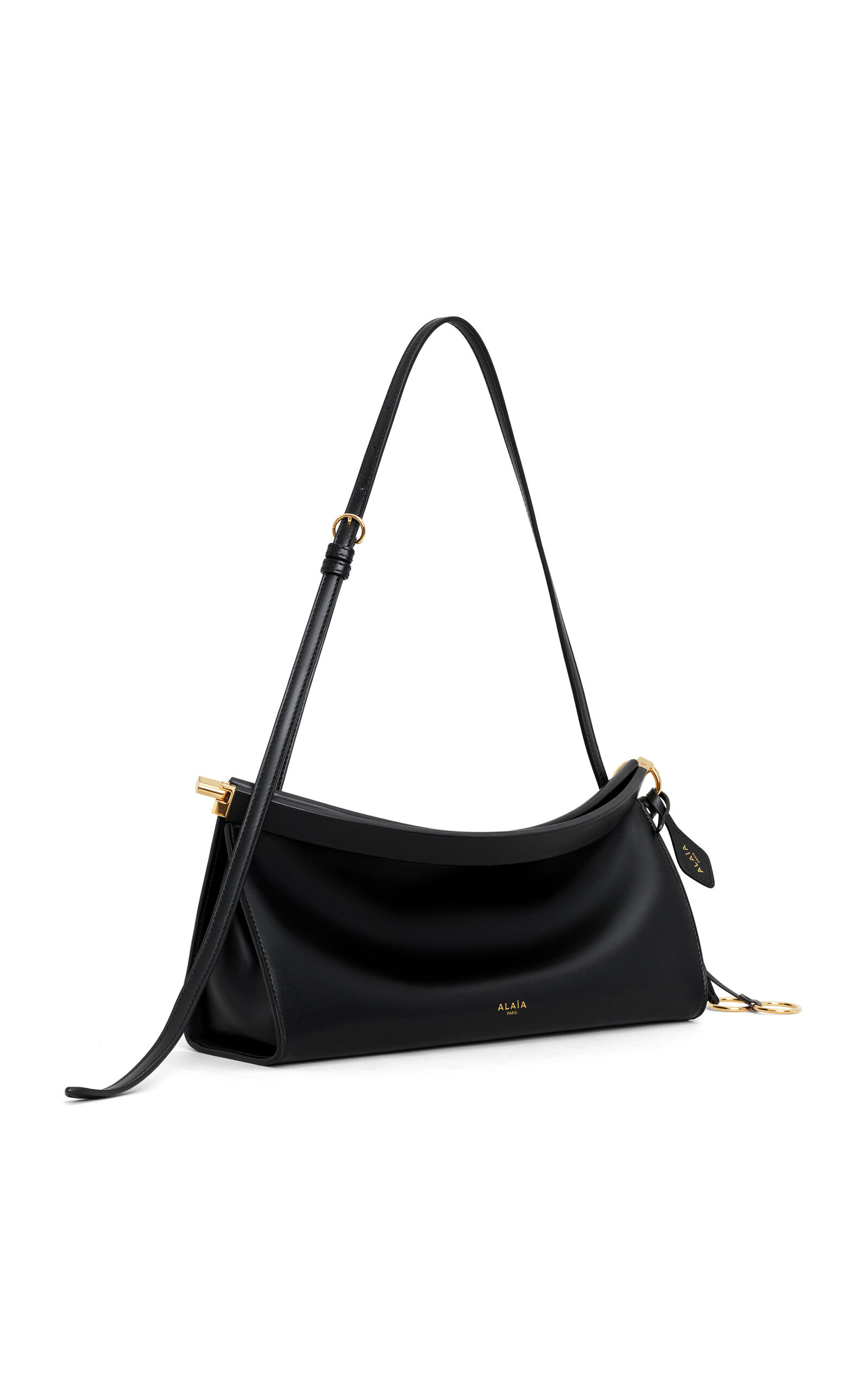 Le Click Medium Leather E/W Shoulder Bag black - 4