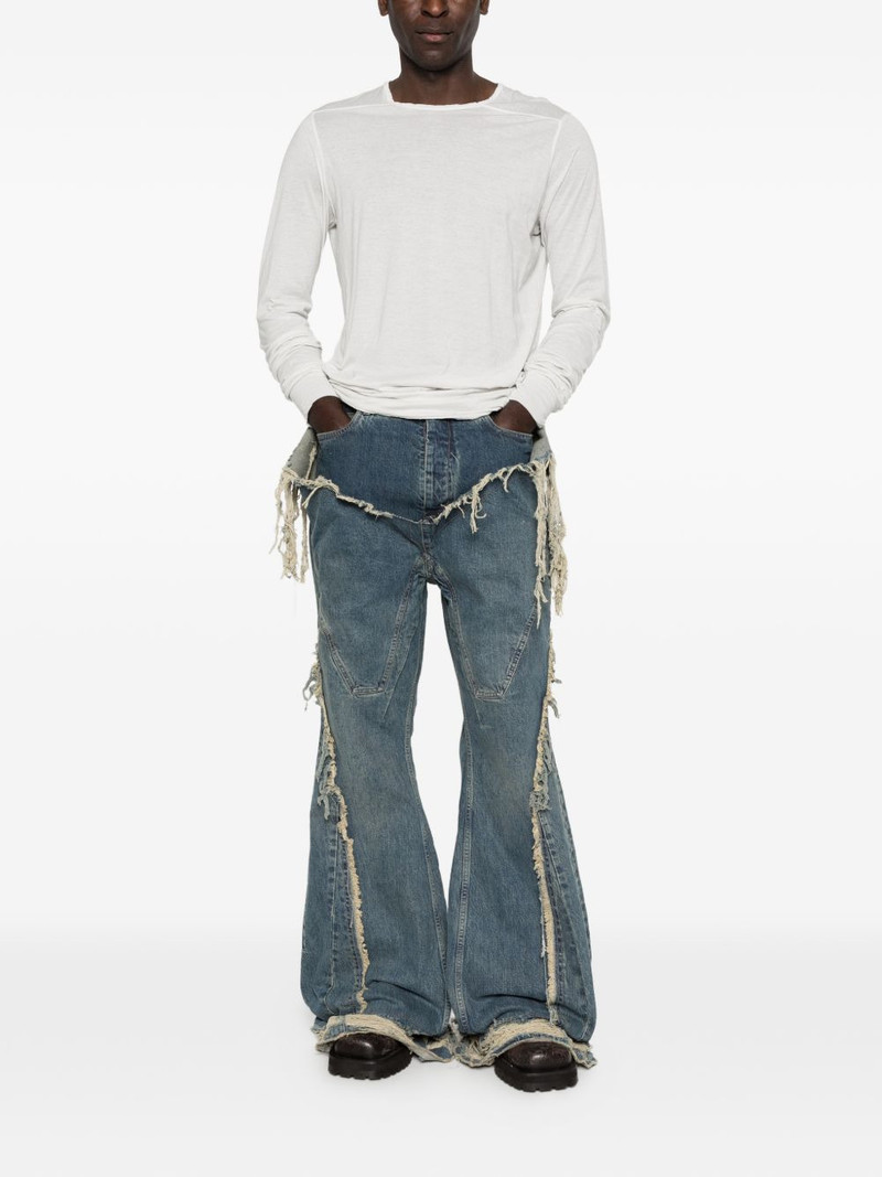 Rick Owens DRKSHDW distressed flared jeans outlook